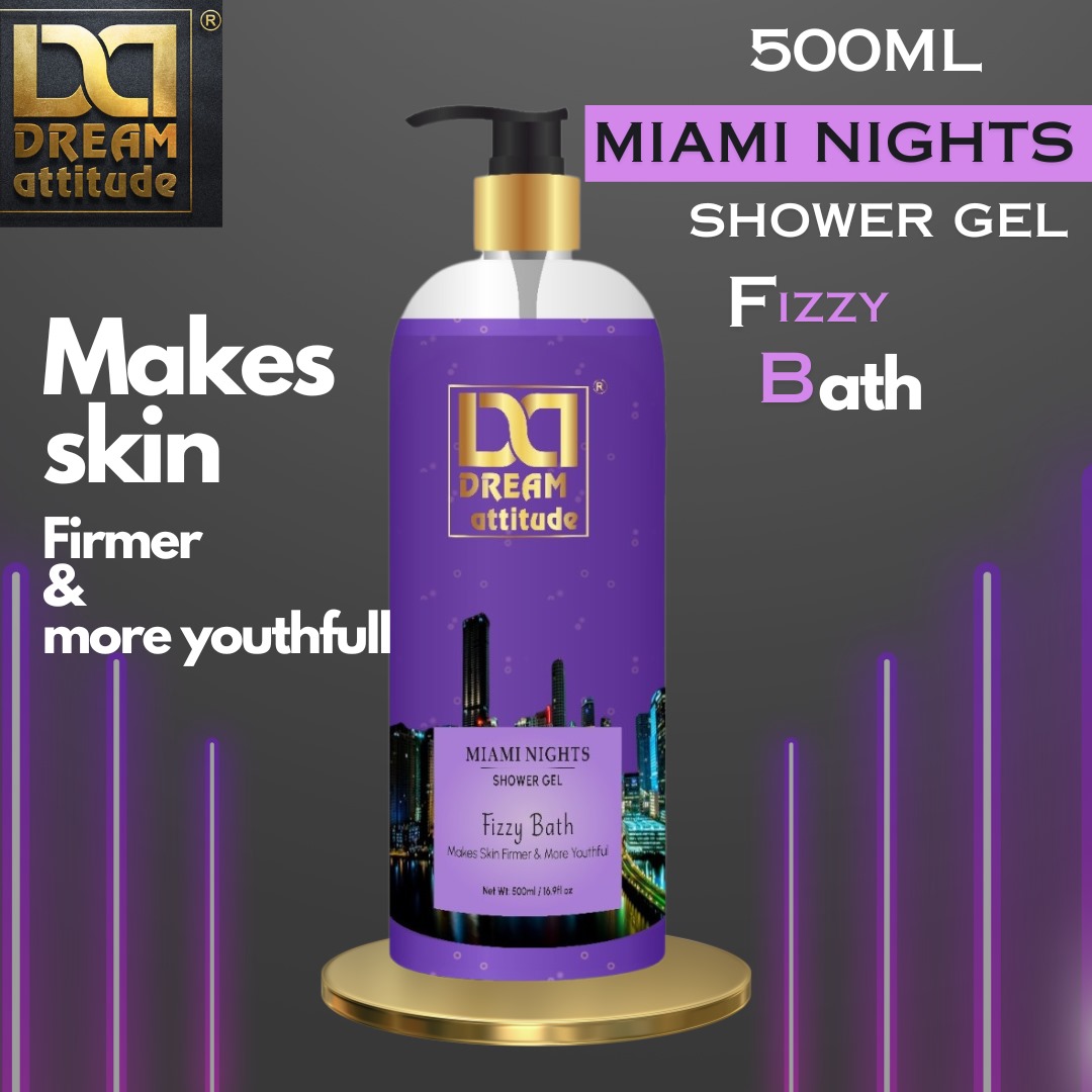 Dream Attitude - Miami Nights Shower Gel [Fizzy Bath Makes skin Firmer & More Youthful]	